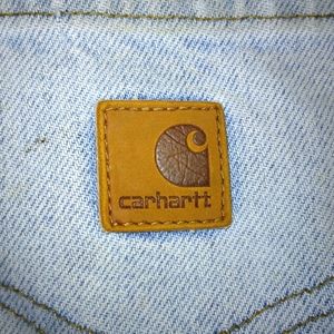 JEANS Carhartt heavily distressed, super faded, stained patches holes,